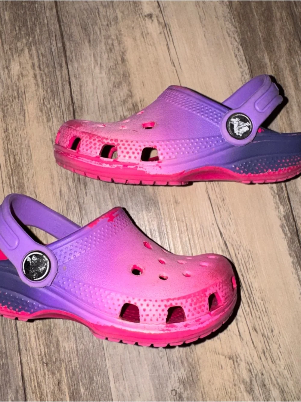 CROCS Kids Ombre Clog in Pink and Purple